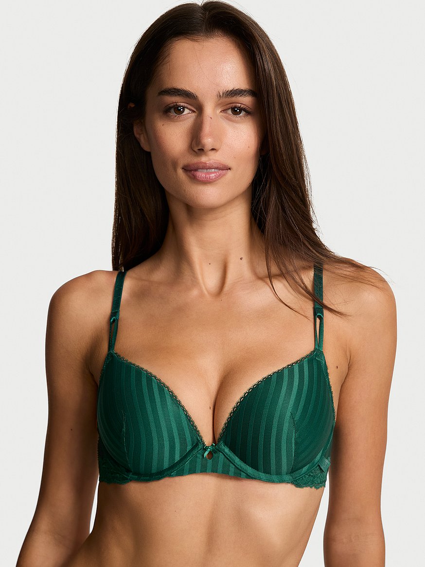 Sexy Tee Sheer Heritage Stripe Push-Up Bra