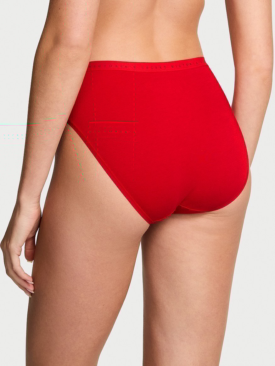 Stretch Cotton High-Leg Brief Panty