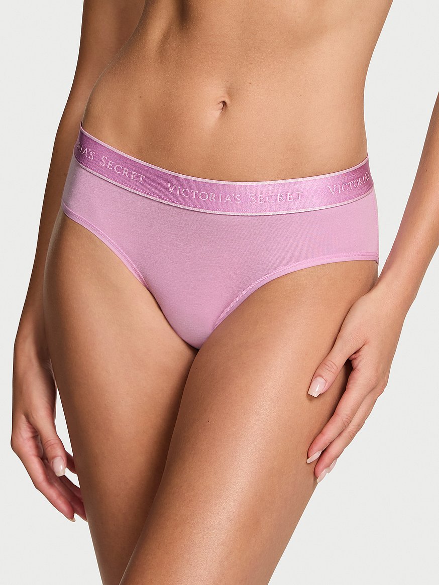 Logo Cotton Hiphugger Panty