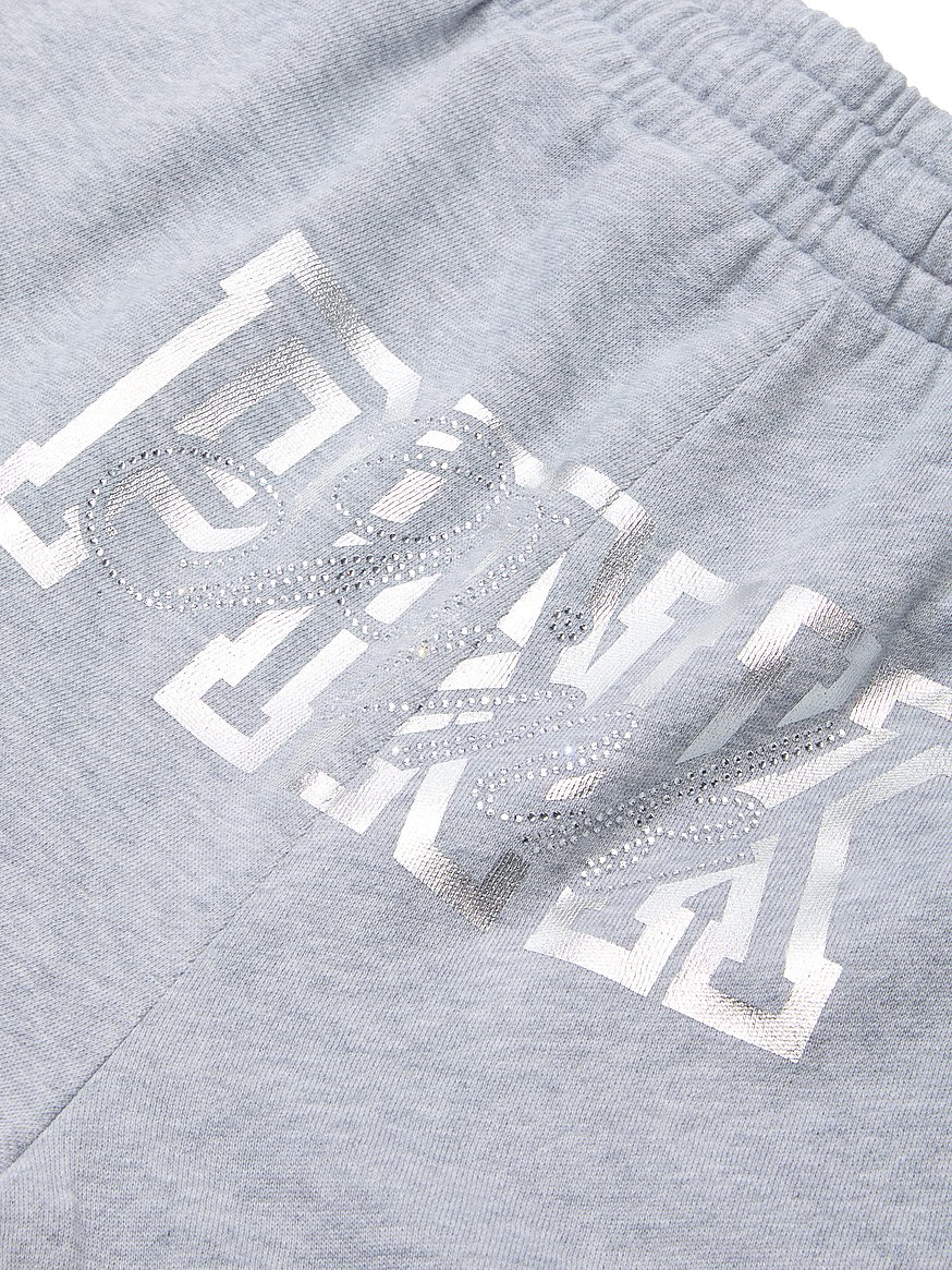 Ivy Fleece Wide-Leg Split-Hem Sweatpants