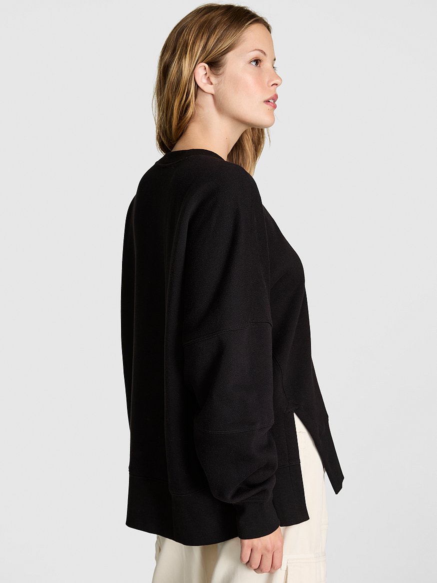 Ivy Fleece Tunic Crew Sweatshirt