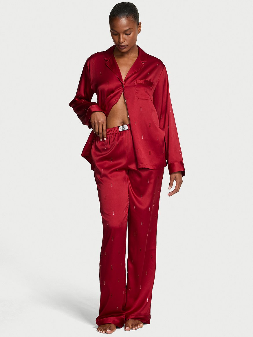 Satin Shine Long Pajama Set