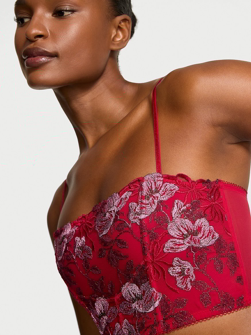 Beautiful Bows Embroidery Bra Top