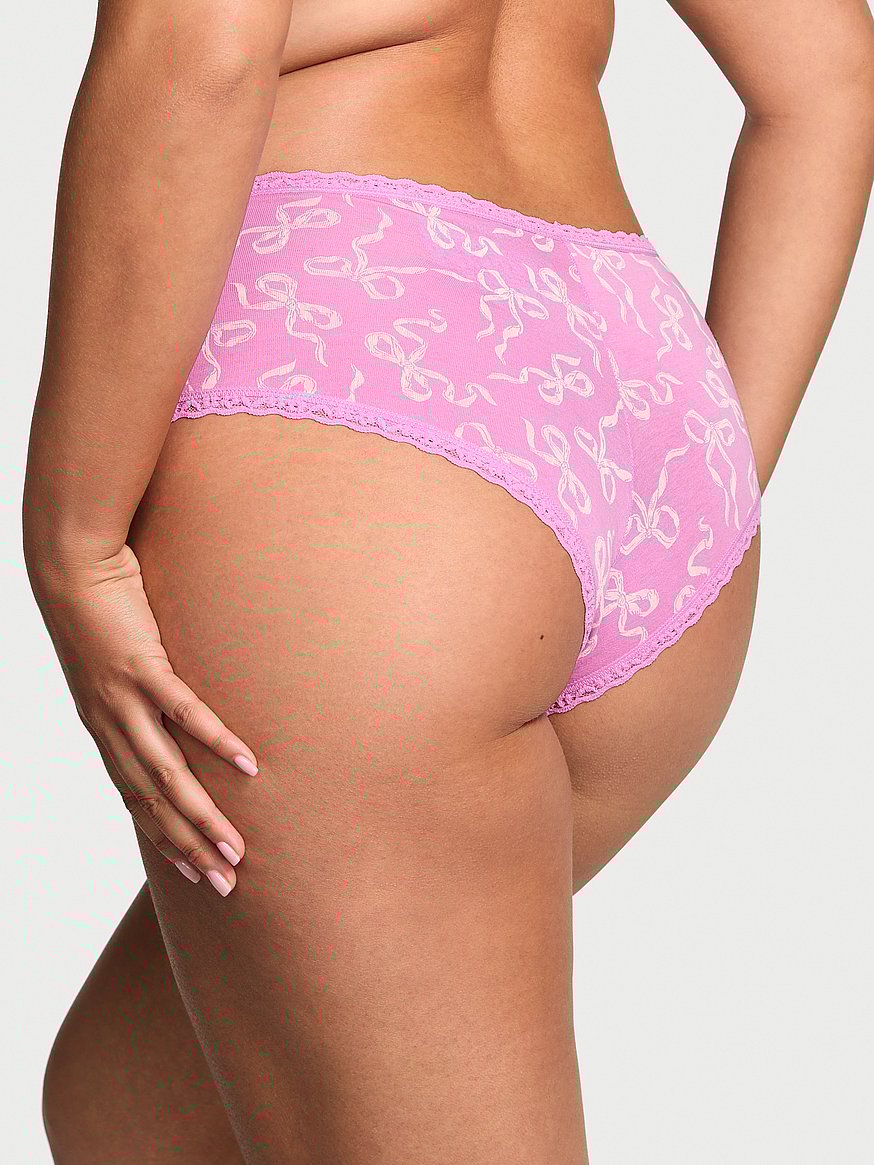 Cotton Lace-Waist Cheeky Panty
