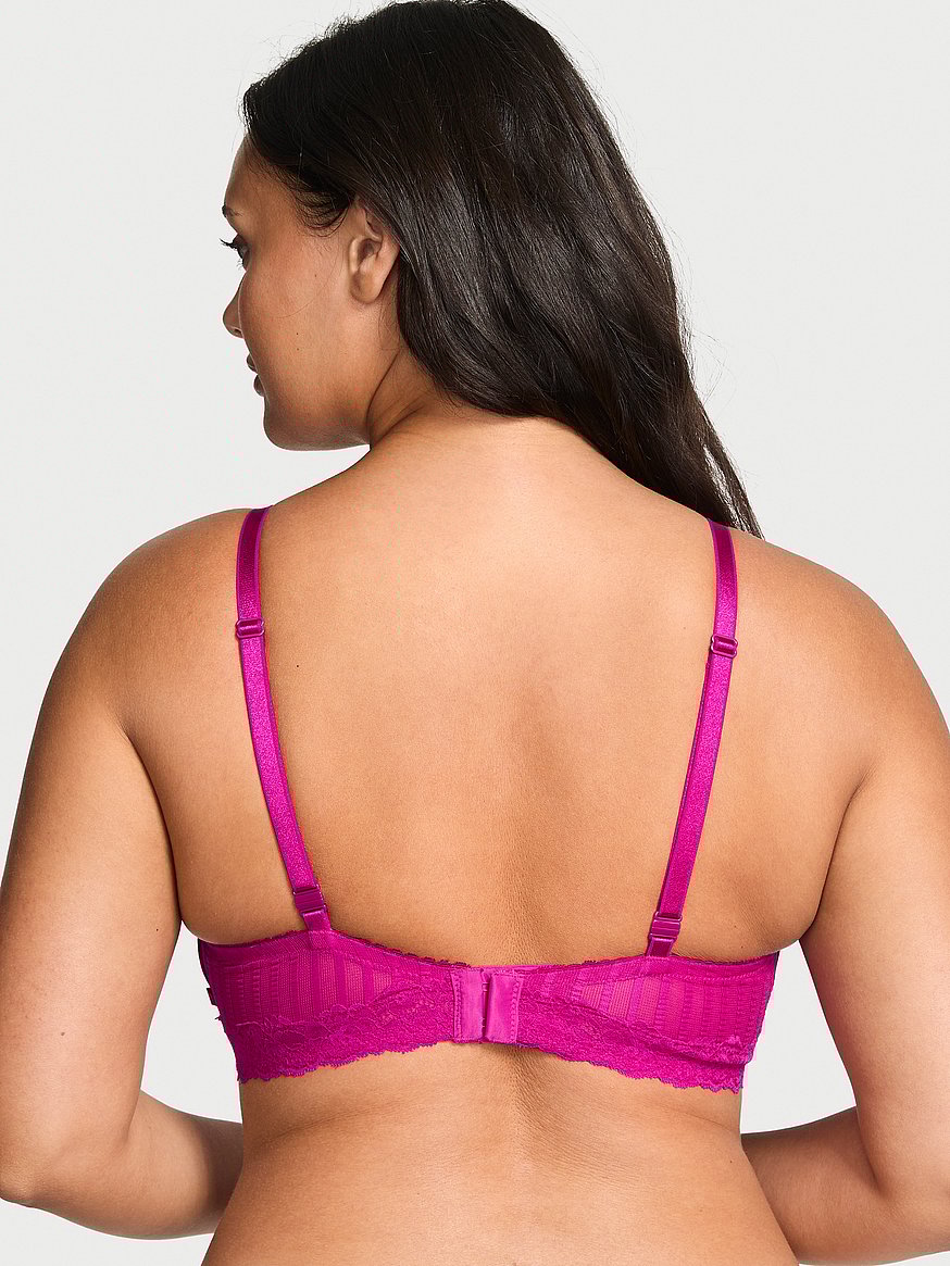 Sexy Tee Sheer Heritage Stripe Wireless Push-Up Bra