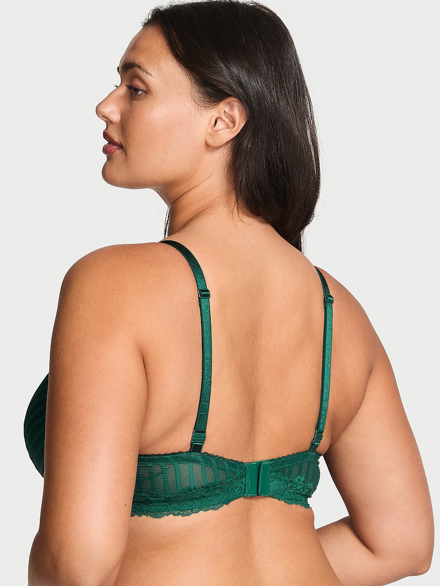 Sexy Tee Sheer Heritage Stripe Wireless Push-Up Bra