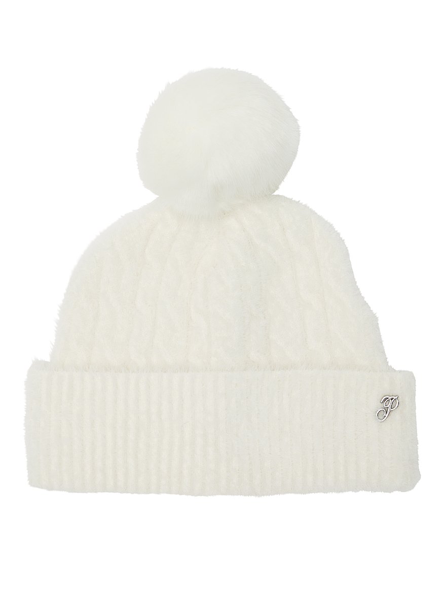 Buy Fuzzy Feels Beanie, Winter White - Order Hats online - PINK US