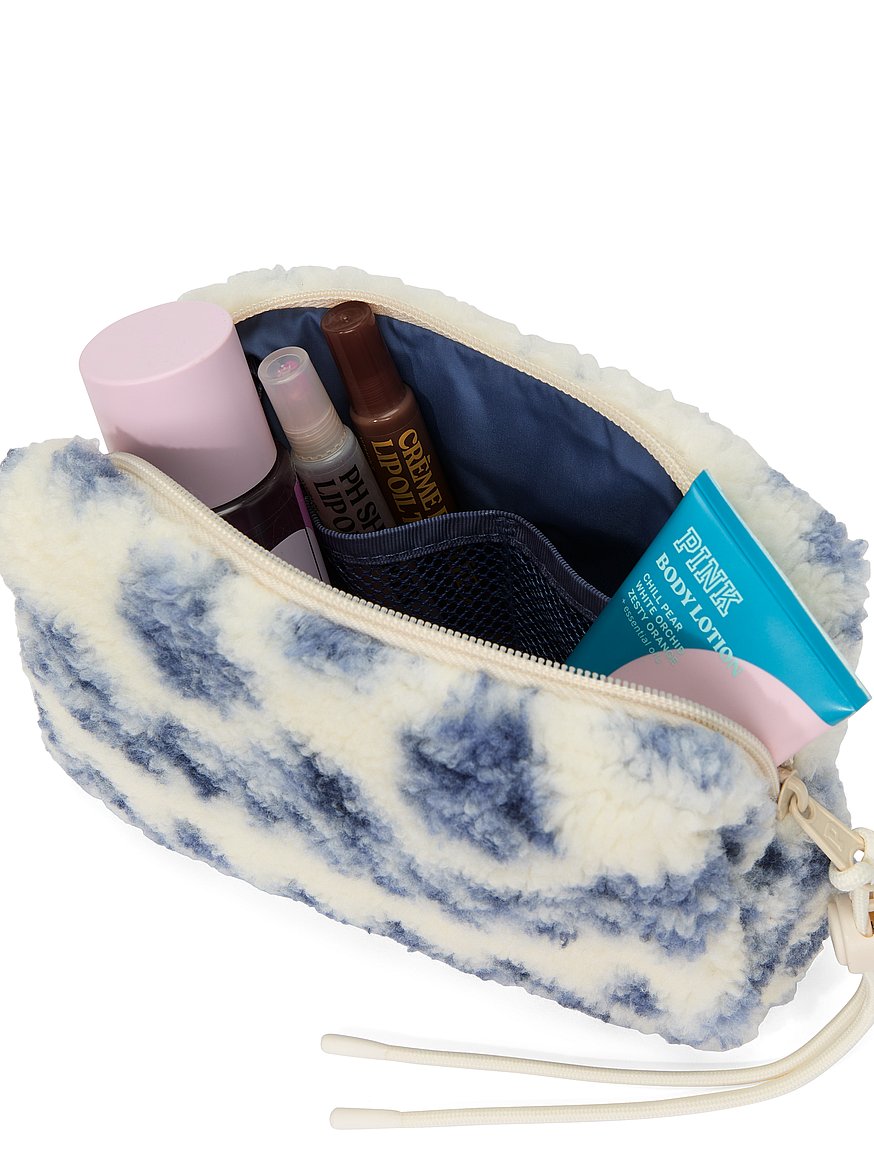 Plush Teddy Makeup Bag