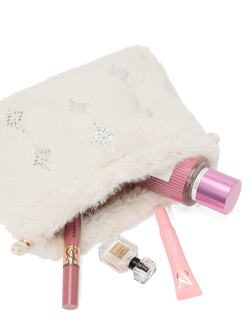 Luxe Plush 3-Piece Travel Accessories Gift Set