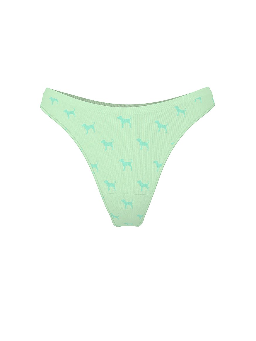 Seamless High-Leg Thong Panty