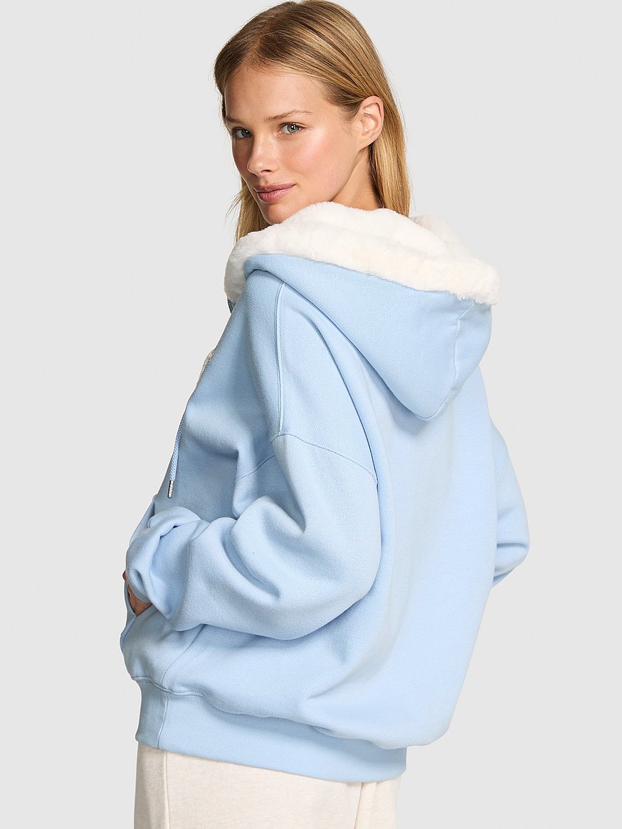 Ivy Fleece Campus Half-Zip Hoodie