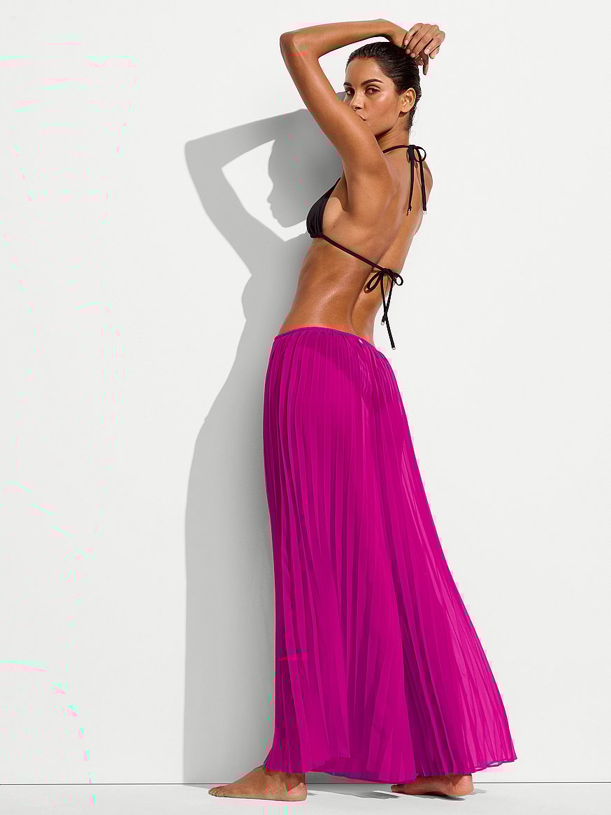 Beachwear Pleated Chiffon Pants