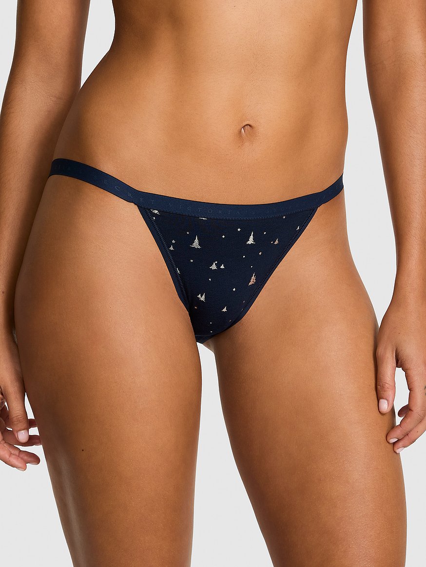 Stretch Cotton String Bikini Panty