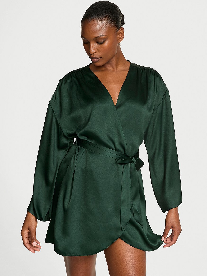 Satin Short Robe