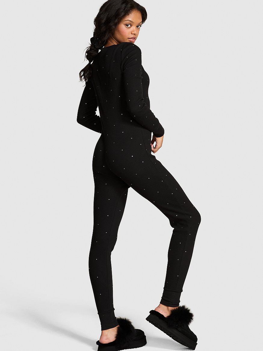 2-Piece Thermal Scrunchie & Long Onesie Set