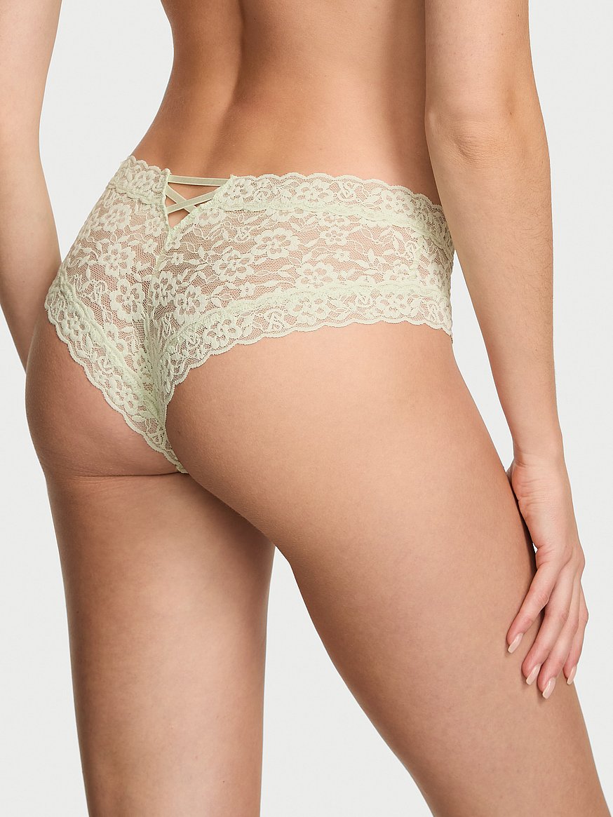 Lace Strappy-Back Cheeky Panty