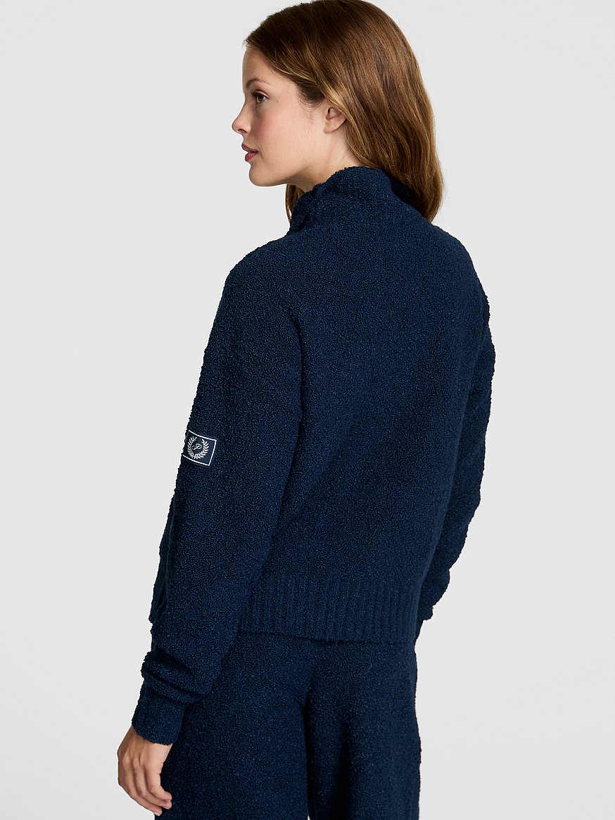 Cozy Bouclé Half-Zip Sweater