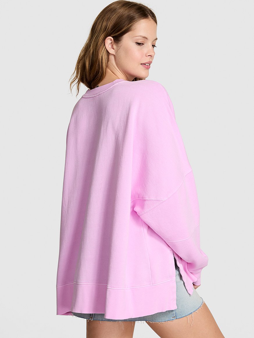 Ivy Fleece Tunic Crew Sweatshirt