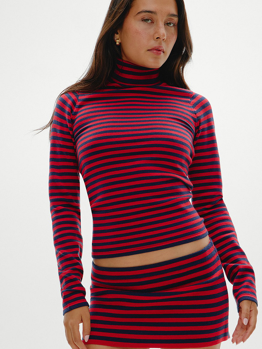 HELK オープンショルダーカットソー Lululemon Hold Tight Lettuce-Edge Turtleneck - Espresso - lulu