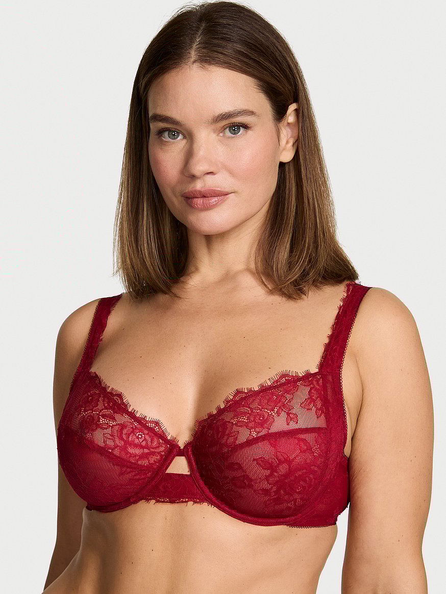 The Fabulous by Victoria's Secret Unlined Rose Lace Full-Cup Bra