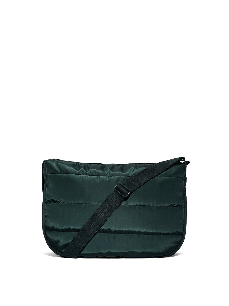 Quilted Puﬀer Hobo Bag