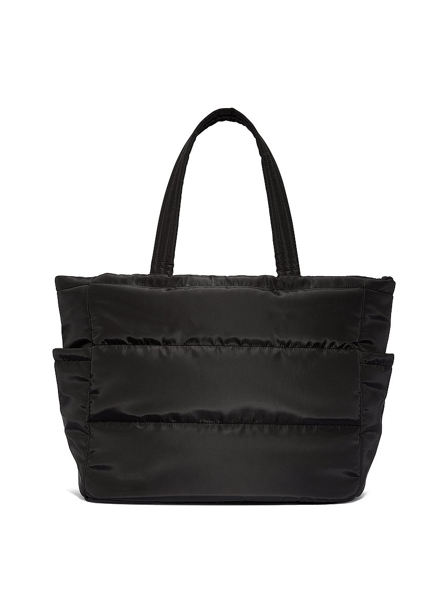 Quilted Puﬀer Tote Bag