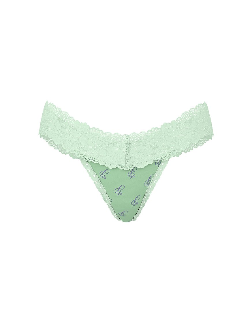 Wink Lace-Trim Thong Panty