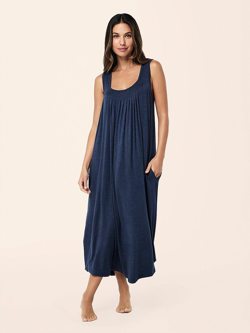 plain cotton midi dress ELOISE TEXTURED GAUZE size:XL / 10-12 Amoris T711 Elegant Flowy YGroup_camellia-midi this dress also has