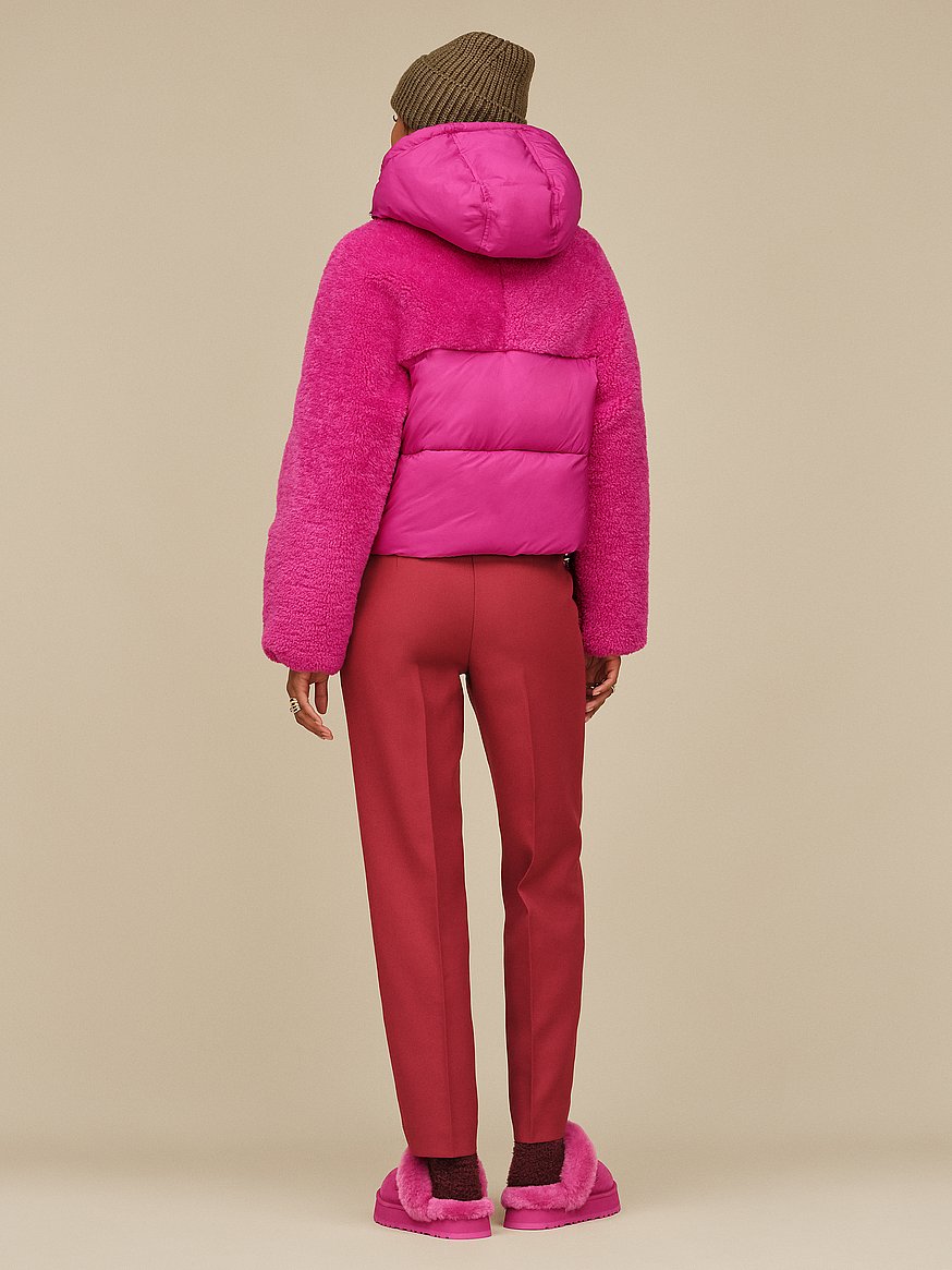 Buy Mykah Uggbraid Puffer Jacket, Chroma Pink - Order Jackets