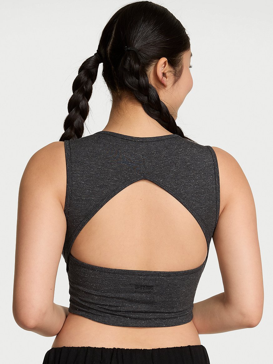 All-Day Cotton Henley Scoop Bra