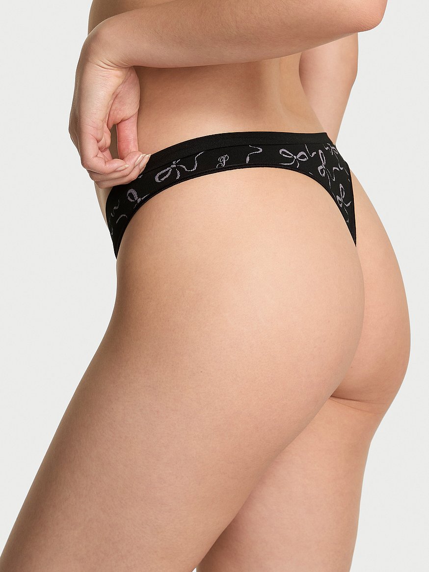 Seamless High-Leg Thong Panty
