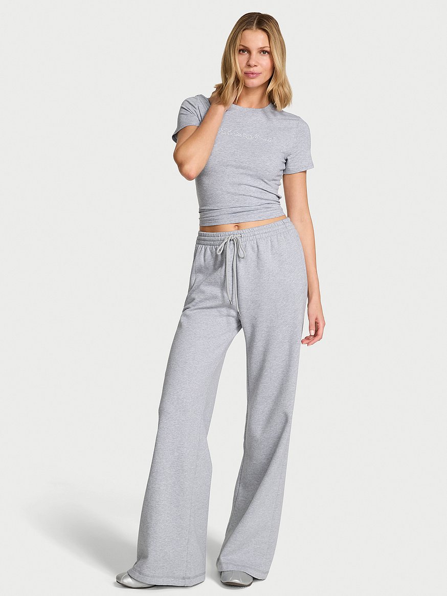 Effortless Fleece Wide-Leg Sweatpant
