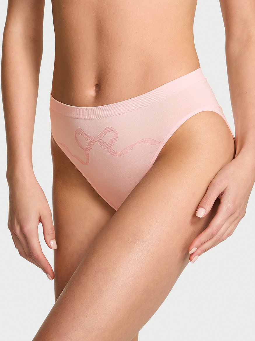 Seamless Bow High-Leg Brief Panty