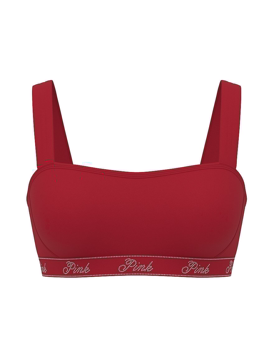 Relay Logo Shine Sports Bra