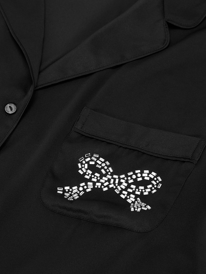 Glazed Satin Short Pajama Set