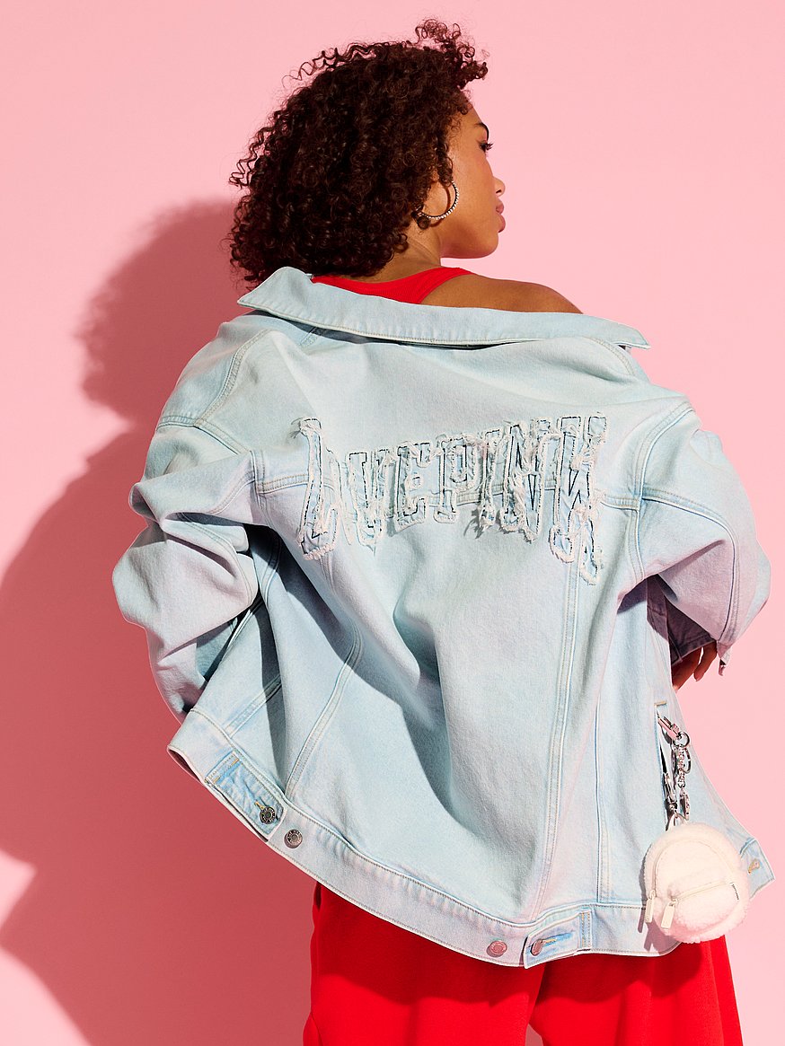 Trucker Denim Blush Pink Jean Jacket LEVI STRAUSS *Rare* Women's