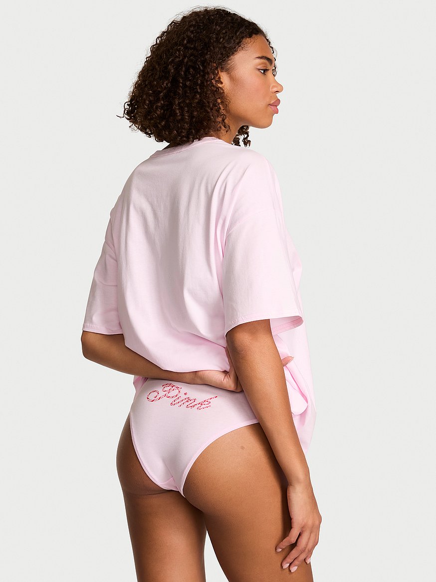 Cotton Side-Slit Tee & Panty Set