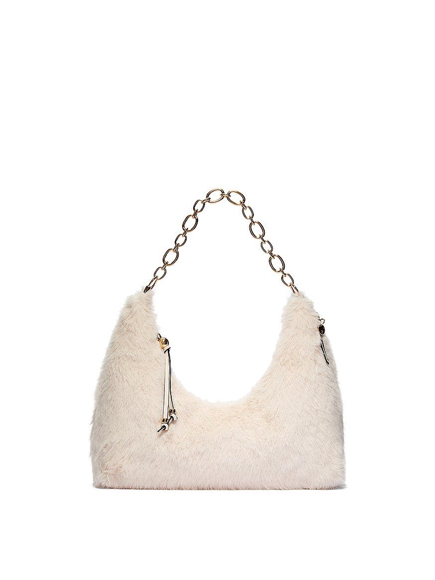 VS Icon Medium Faux Fur Shoulder Bag