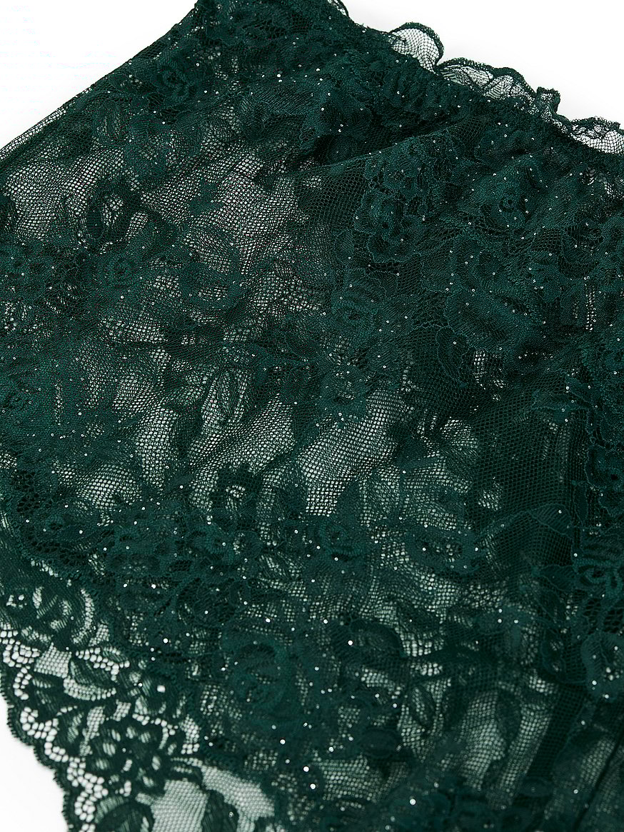 Rose Lace Shimmer Cami & Shorts Set