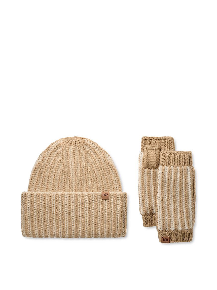 (取寄) アグ レディース チャンキー プレイテッド セット UGG women Chunky Plaited Set Cream Multi Buy Chunky Plaited Set, Cream Multi - Order Hats online - PINK US