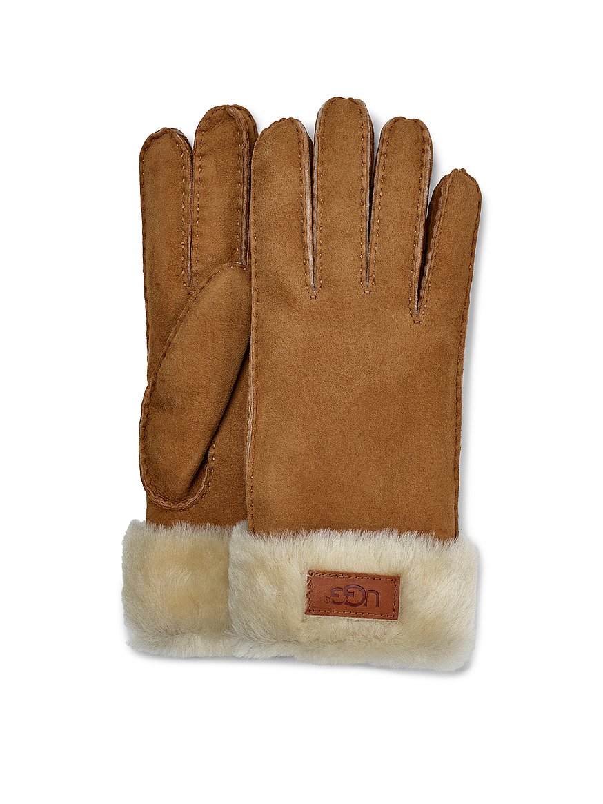 Buy Turn Cuff Glove, Chestnut - Order Gloves & Mittens online