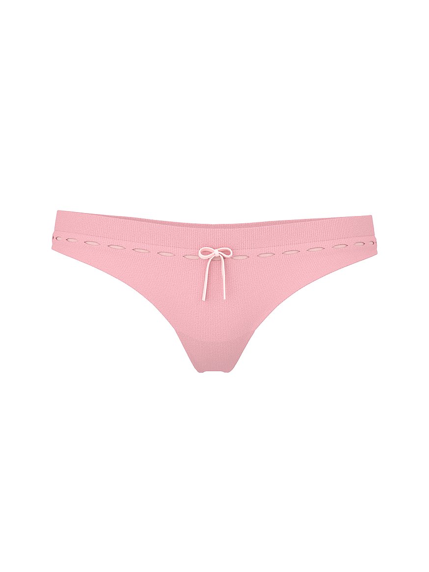 Seamless Ribbon Slot Bikini Panty