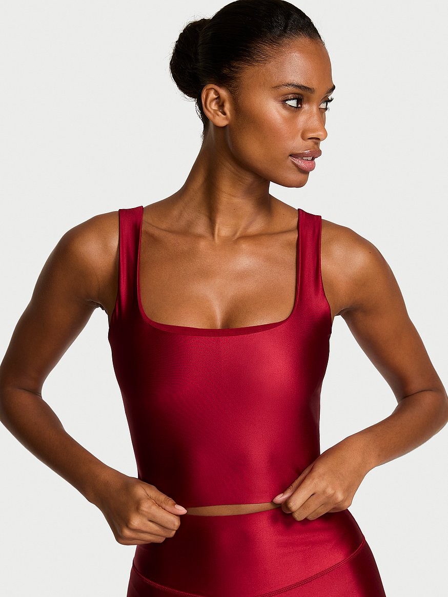 VSX GlossyTech™ Square-Neck Bra Top