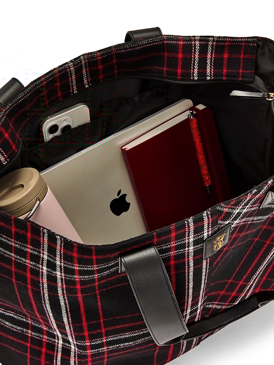 Plaid Tote Bag