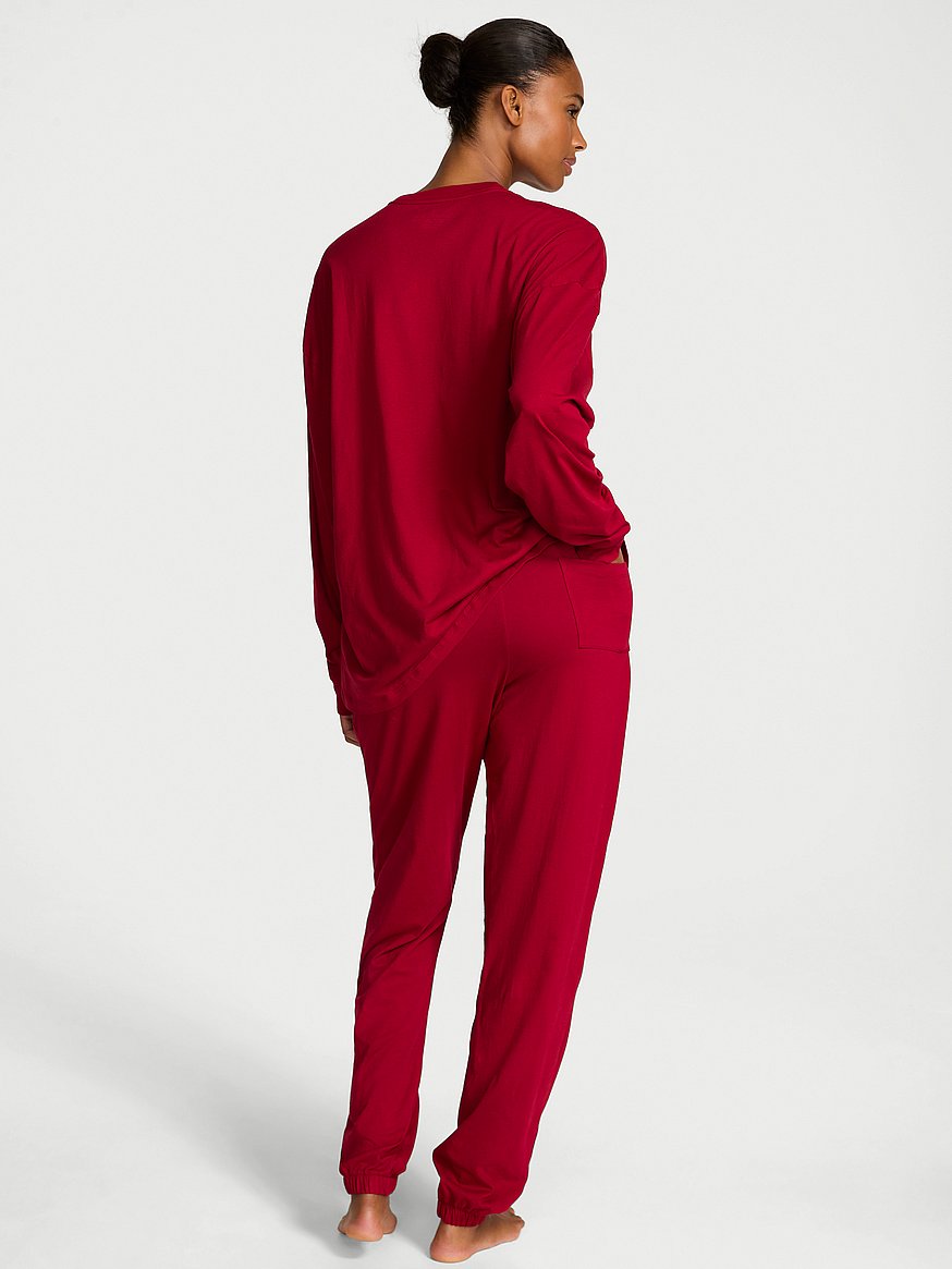 100% Cotton Shine Long Pajama Set