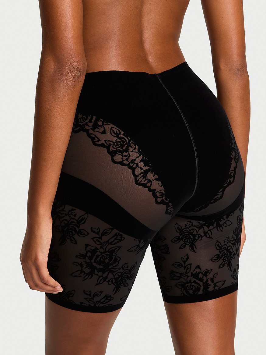 Sheer Reveal Rose Lace Shorts