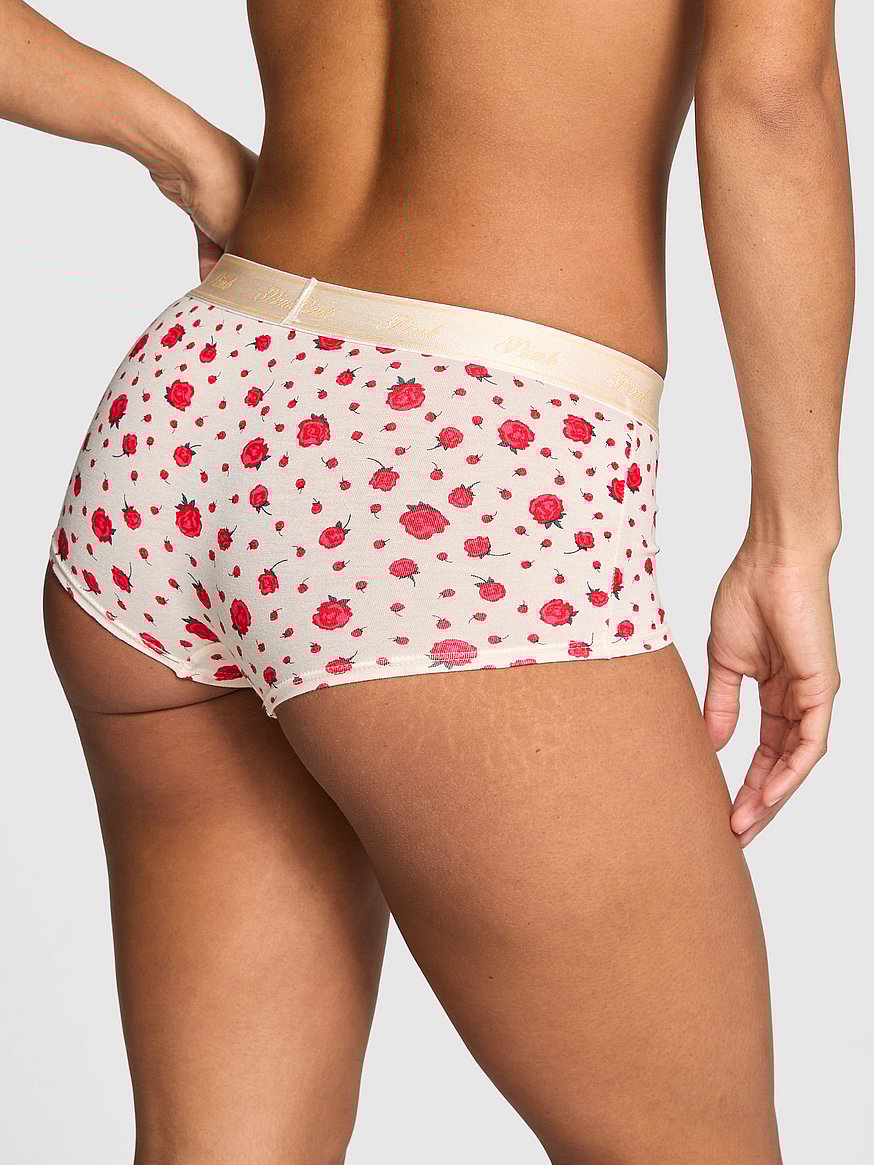Logo Cotton Boyshort Panty