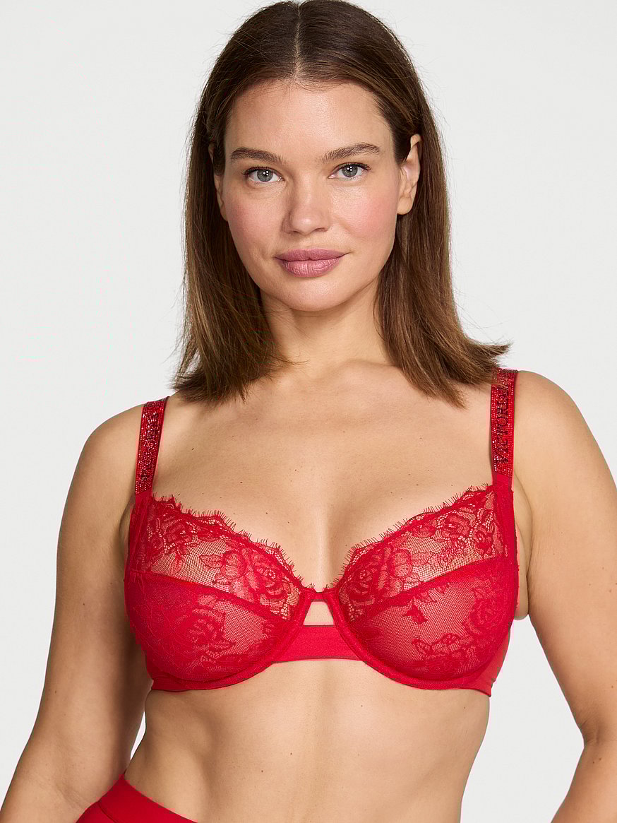Fabulous by Victoria's Secret Shine Strap Lace Unlined Full-Cup Bra