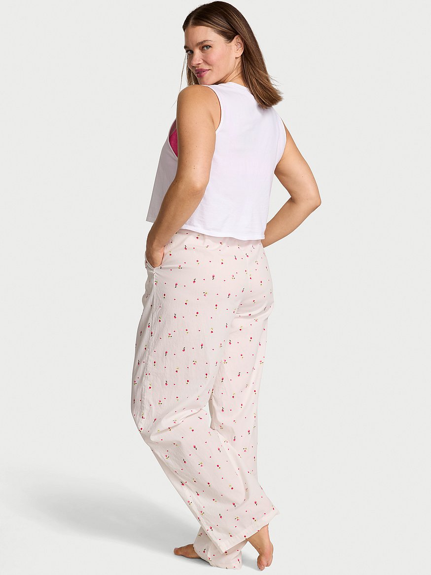 Victoria's Secret | Intimates & Sleepwear | Victorias Secret Pink White And Silver Striped Pajama Pants Size Small