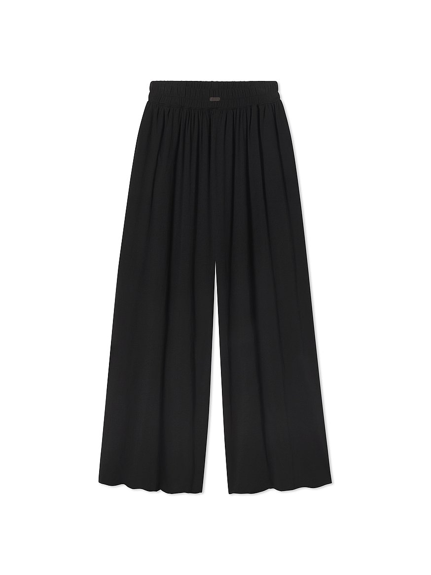 Buy Organic Pima Wide-Leg Pant, Immersed Black - Order Pajama
